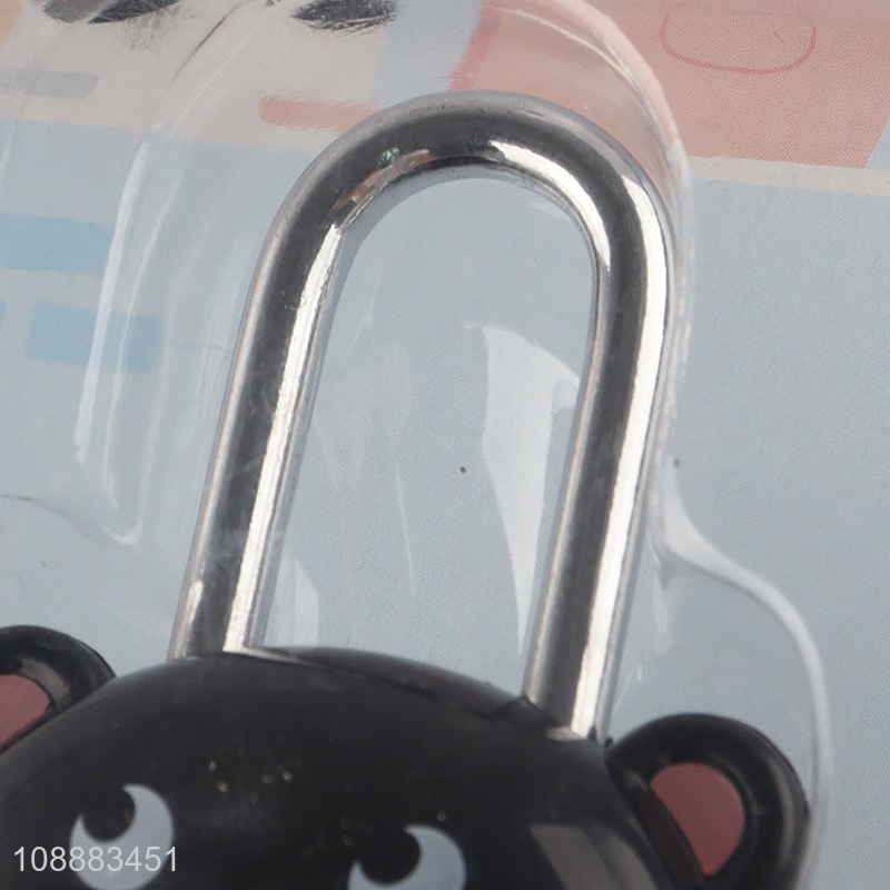 Yiwu market cartoon bear shaped luggage coded lock password lock