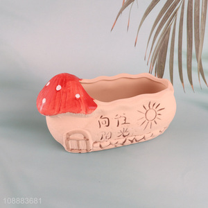 Factory price ceramic mini flower pot succulent pot for garden supplies