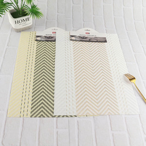 Hot selling non-slip pvc woven placemats for home restaurant hotel