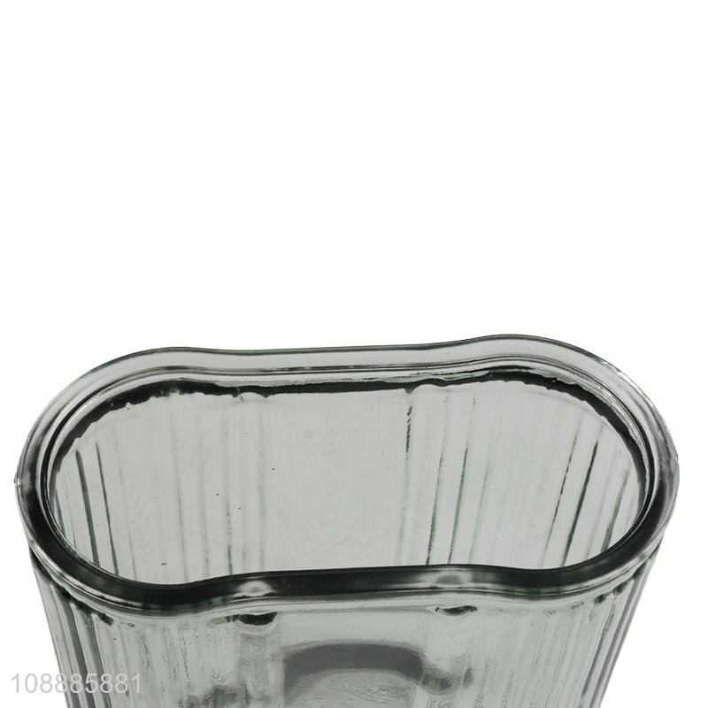 Top sale transparent U-shaped glass vase for tabletop decoration