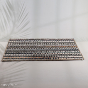 Hot selling sturdy striped door mat non-slip entrance mat