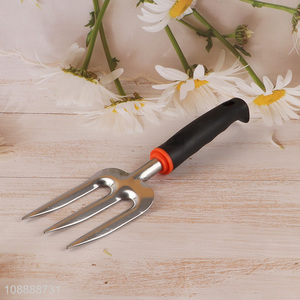 Hot sale stainless steel garden planting hand tool rakes wholesale