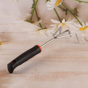 Low price garden hand tool stainless steel garden rakes for planting