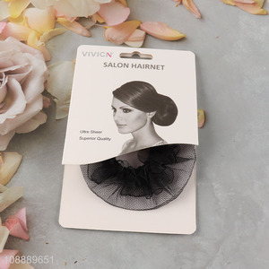 Wholesale ballet hair bun cover invisible hair net for women girls