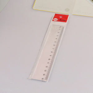 New arrival clear see through plastic straight ruler measuring tools