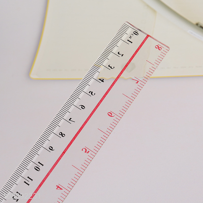 Factory price sturdy plastic ruler durable straight ruler for student