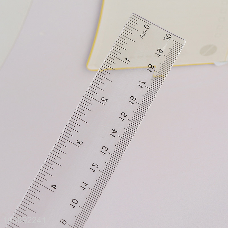 China imports clear straight ruler plastic measuring tool for student