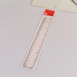 New product clear durable anti-scratch plastic straight ruler for student