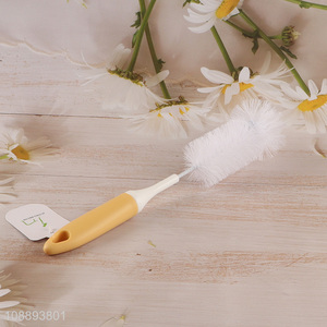 Factory price plastic handle reusable bottle brush for home