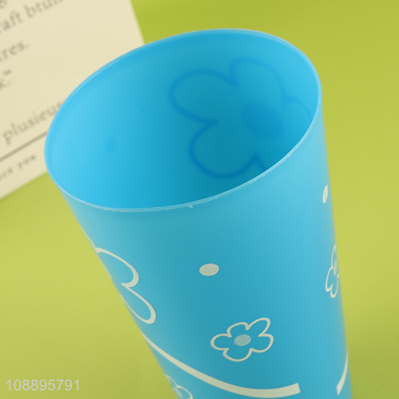 Good quality 4pcs plastic toothbrush cups reusable drinking cups