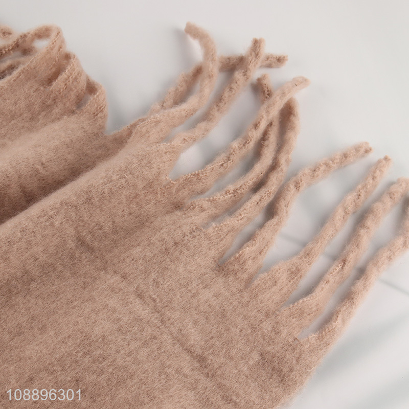 New product unisex winter scarf soft plain cashmere feel scarf