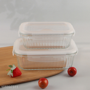 China factory glass home sealed preservation box food container