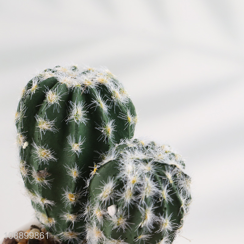 Online wholesale faux catcus artificial potted cactus for home office decor