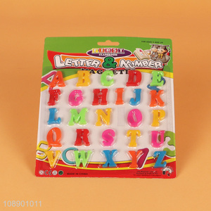 Factory price kids learning english magnetic alphabet toys
