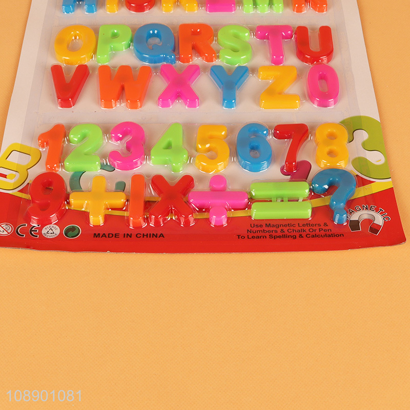 Low price 42pcs early education magnetic alphabet letters toy for baby