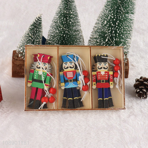 Wholesale Hanging Wooden Nutcracker Figurine Christmas Nutcracker Soldier