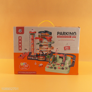 New product parking lot toys diy assembly track toy for children
