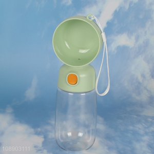 Low price 550ml portable outdoor pets water bottle for sale