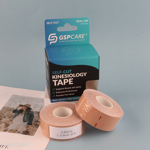 New product self-cut cotton kinesiology tape sports muscle tape for pain relief
