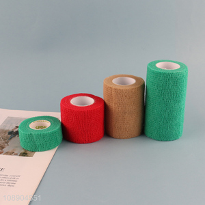 Hot sale self adhesive bandage wraps breathable cohesive bandage wrap rolls