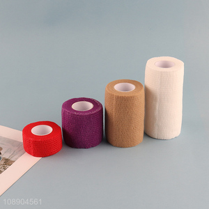 China product elastic cohesive self-adhesive sports bandage tape for wrist ankle