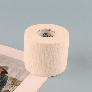 Wholesale low elastic cotton  bandage wraps self-adhesive athletic bandage wraps