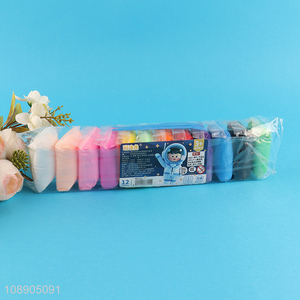 New product 12 colors non-toxic air dry ultra light clay for kids