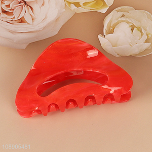 New arrival red acrylic hair decorations hair claw clips for women