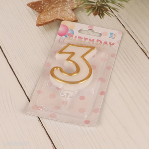 Factory supply number 3 <em>birthday</em> party cake decoration candle