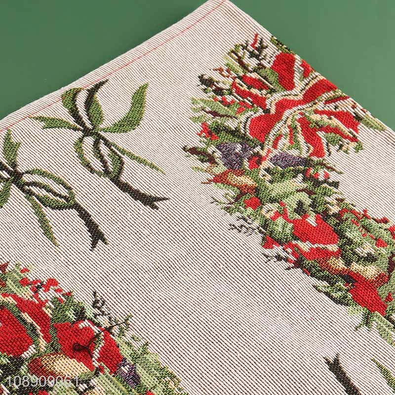 High Quality Christmas Wreath Table Runner Seasonal Holiday Decor