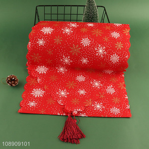 Factory Supply Christmas Table Runner Seasonal Winter Home Decor