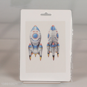 China products kids rocket shaped foil balloon for gifts