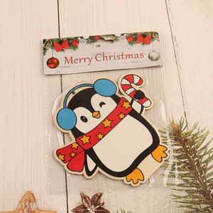 High Quality Christmas Wooden Penguin Pendants Wooden Hanging Ornaments