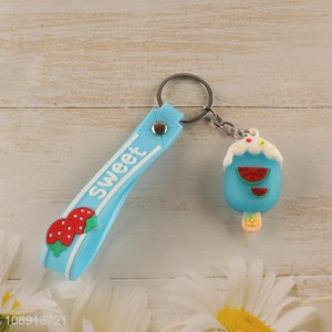 Most Popular Cute Cartoon Silicone Keychain Backpack Pendants