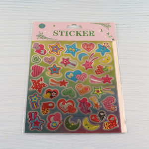 Hot Selling Self Adhesive Cartoon Heart PVC Stickers