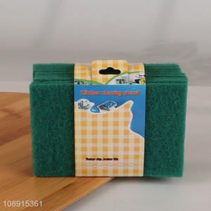 Top selling 10pcs kitchen scouring pad for washing dish