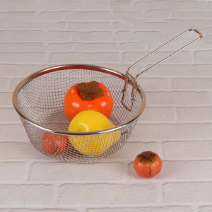 Hot items stainless steel vegetable fruits drain basket