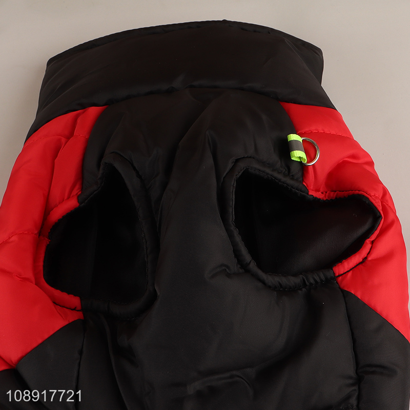 Factory price pet winter clothes cold weather dog warm vest jacket coat