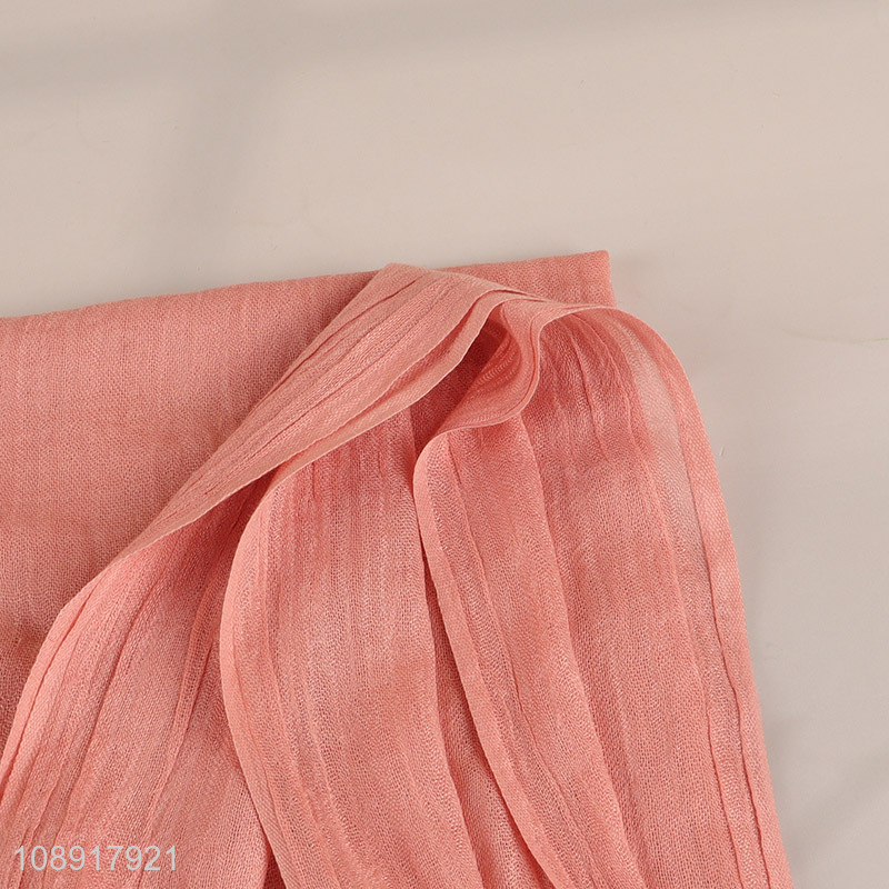 Hot selling pink summer sunscreen women scarf shawl scarf