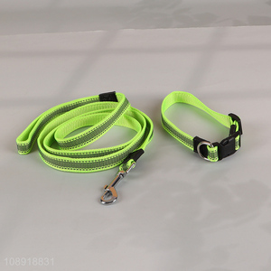 New Product Durable Reflective Dog Collar and Leash Set