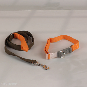 Hot Selling Dog Collar and Leash Set with Quick-Rlease Buckle