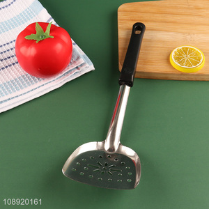 Top quality stainless steel slotted spatula cooking kitchen utensils