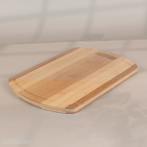 Online wholesale heavy duty bamboo chopping board with juice groove