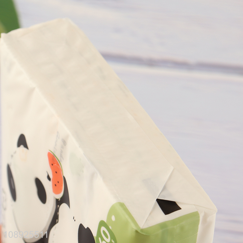 Online wholesale panda printed 3 ply facial tissue