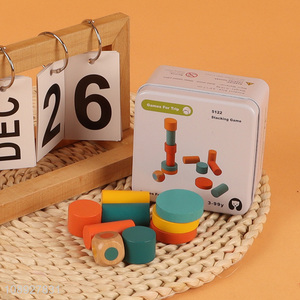 High Quality Wooden Stacking Stacking Blocks Montessori Toy