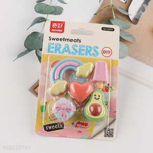 Top sale non-toxic students stationery eraser set wholesale