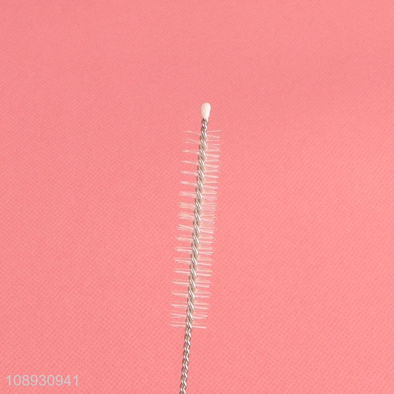 Wholesale 6+1 Clear Bent Straight Glass Straws with Cleaning Brush