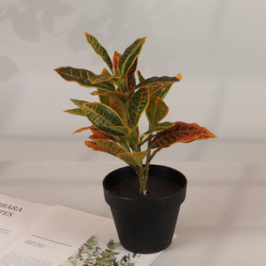 New Product 35 Leaves Artificial Potted Plant for Shelf Decoration