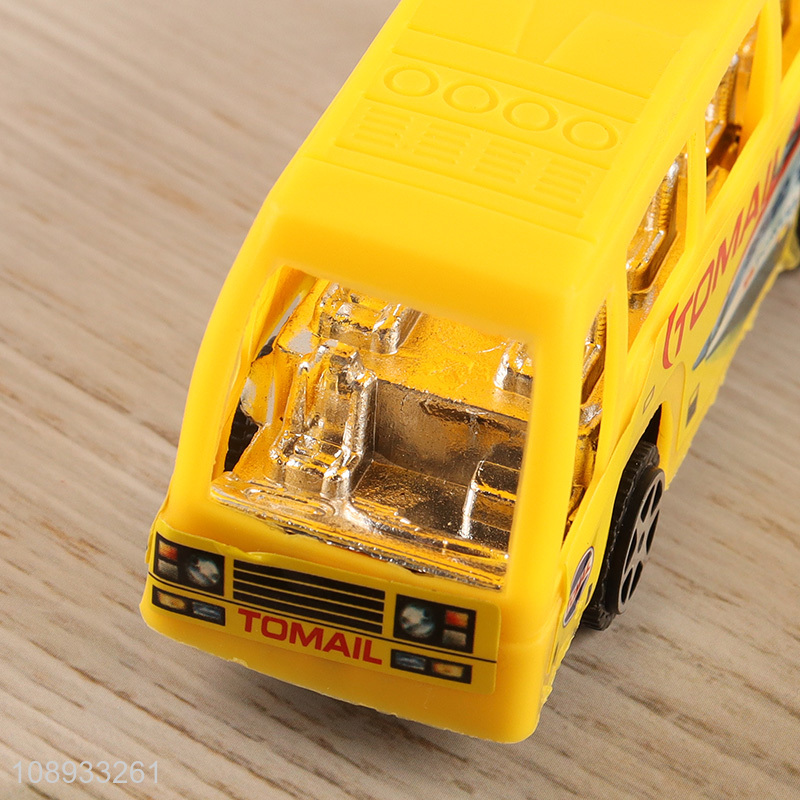 Low price creative kids pull back bus toy for sale