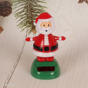 New Product Christmas Santa Claus Solar Powered Dancing Toys Window Ornaments